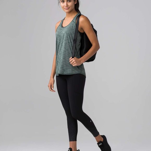 lululemon athletica Tops - Lululemon Essential Tank Heathered Dark Forest